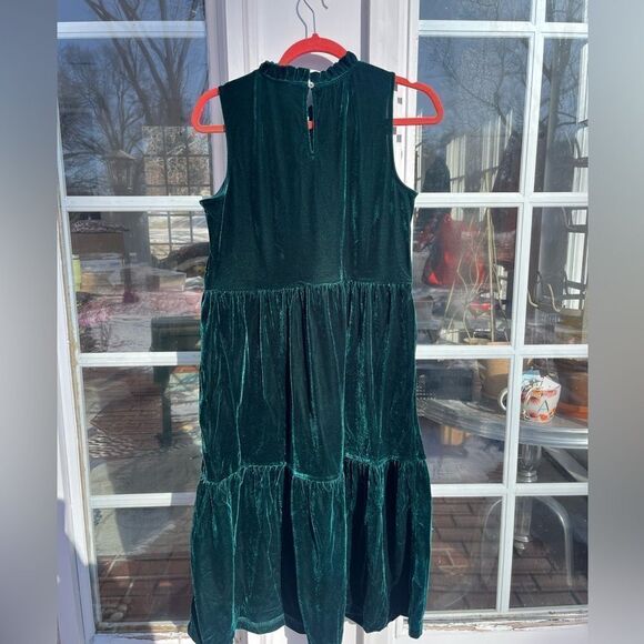 J Crew Velvet Tiered Midi Dress NWT - Picture 7 of 7